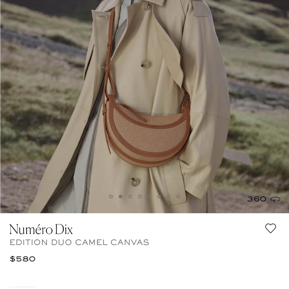 ISO Numéro Dix Camel Canvas Edition Duo Bag